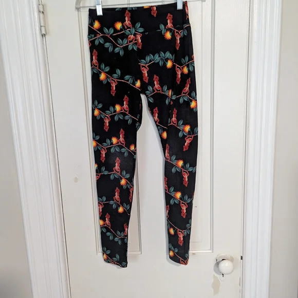 LuLaRoe Multicolor Monkey Print One Size Leggings - Picture 4 of 4